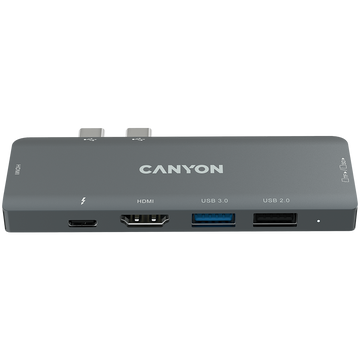 CANYON hub DS-5 7in1 Thunderbolt 3 Space Grey