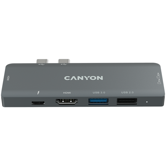 CANYON hub DS-5 7in1 Thunderbolt 3 Space Grey