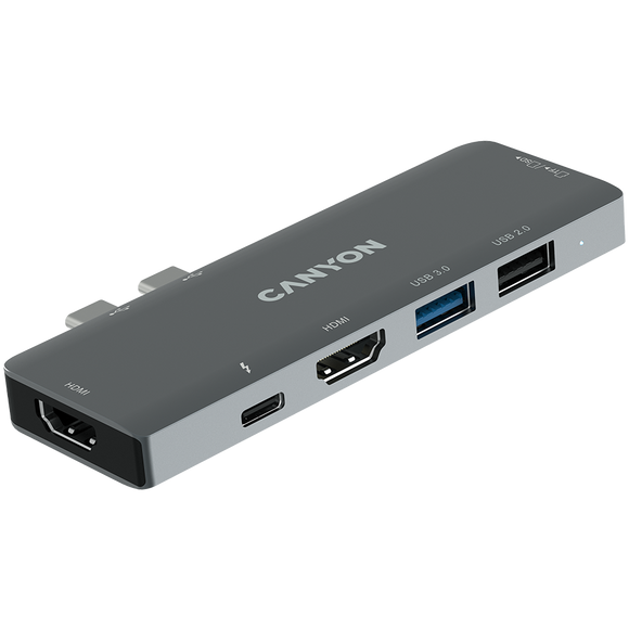 CANYON hub DS-5 7in1 Thunderbolt 3 Space Grey