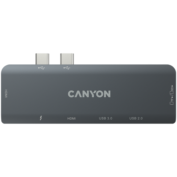 CANYON hub DS-5 7in1 Thunderbolt 3 Space Grey