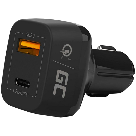 Green Cell CAD33 mobile device charger Black Indoor