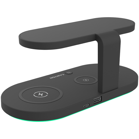 Chargeur sans fil CANYON WS-501 15W 5en1 UV Noir
