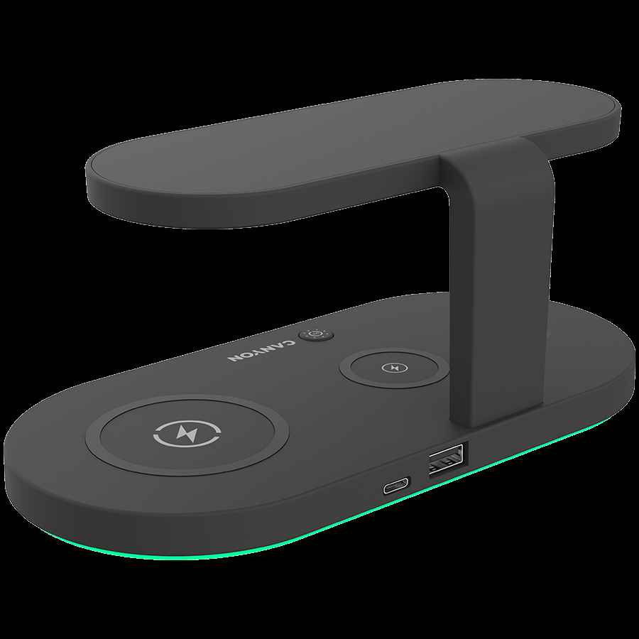 Chargeur sans fil CANYON WS-501 15W 5en1 UV Noir