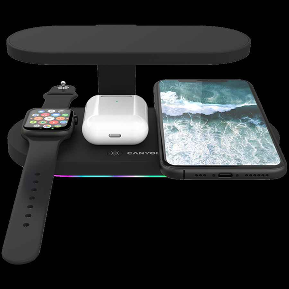 Chargeur sans fil CANYON WS-501 15W 5en1 UV Noir