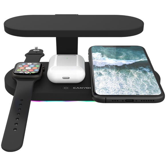 Chargeur sans fil CANYON WS-501 15W 5en1 UV Noir