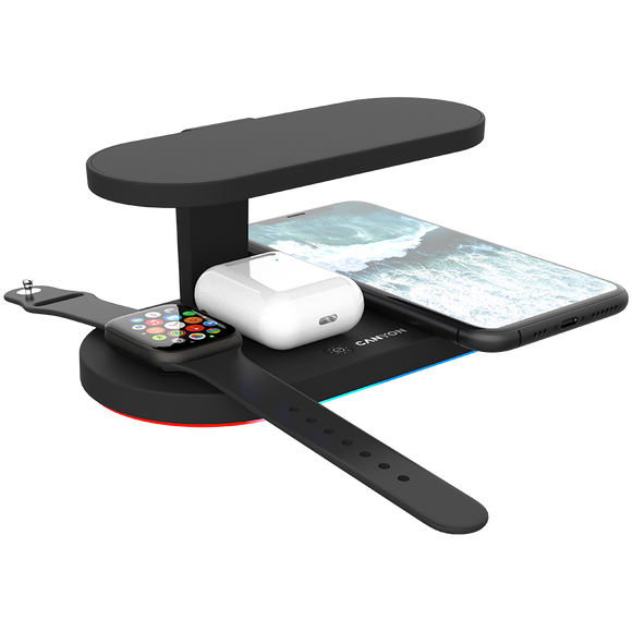Chargeur sans fil CANYON WS-501 15W 5en1 UV Noir