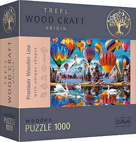 TREFL wooden puzzle Colorful ballons 1000 pcs - 0