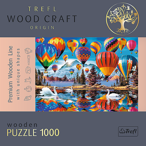 TREFL wooden puzzle Colorful ballons 1000 pcs