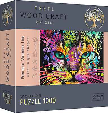 Puzzle en bois TREFL Chat coloré 1000 pièces