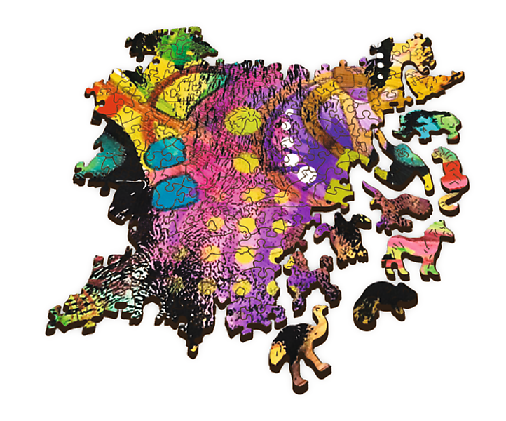 Puzzle en bois TREFL Chat coloré 1000 pièces