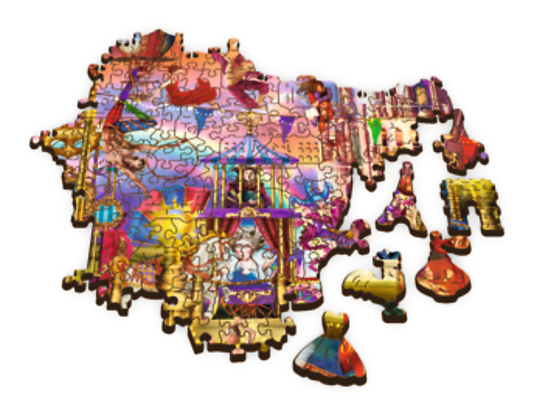 Puzzle en bois trefl monde magique 500+1 pièces