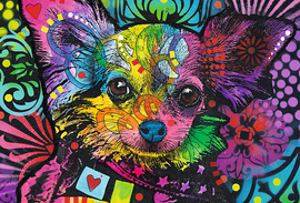 TREFL wooden puzzle Colorful puppy 500+1 pcs