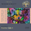 TREFL wooden puzzle Colorful puppy 500+1 pcs