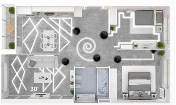 Robot aspirateur 4 en 1 990 VITAL