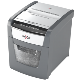 Rexel Optimum AutoFeed+ 50X Paper Shredder Cross cut shredding 4x28mm P-4 20L 55dB, Grey/Black - 0