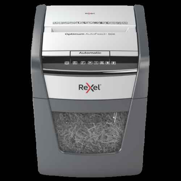 Destructeur de documents Rexel Optimum AutoFeed+ 50XP, coupe croisée P4, 20 l (remplace Rexel Auto+ 60X)