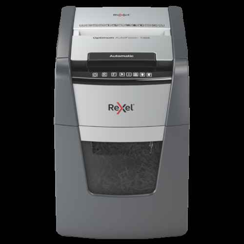 Destructeur de documents Rexel Optimum AutoFeed+ 100XP, coupe croisée, format P4, 34 l (remplace Rexel Auto+ 90X)