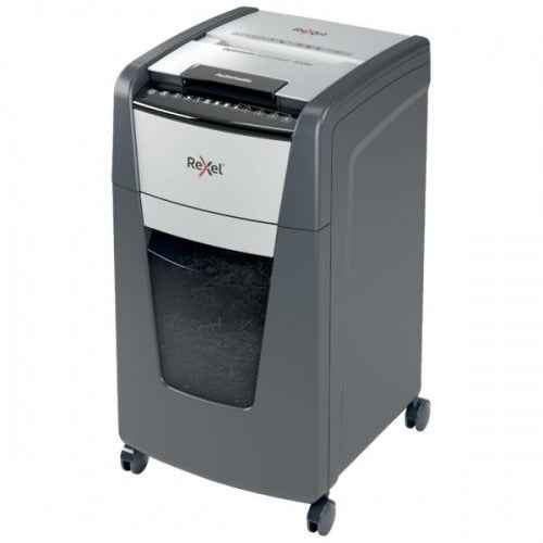 Rexel Optimum AutoFeed+ 225X Paper Shredder Cross shredding 4x25mm P-4 60 L, 55 dB, Pilka/Juoda