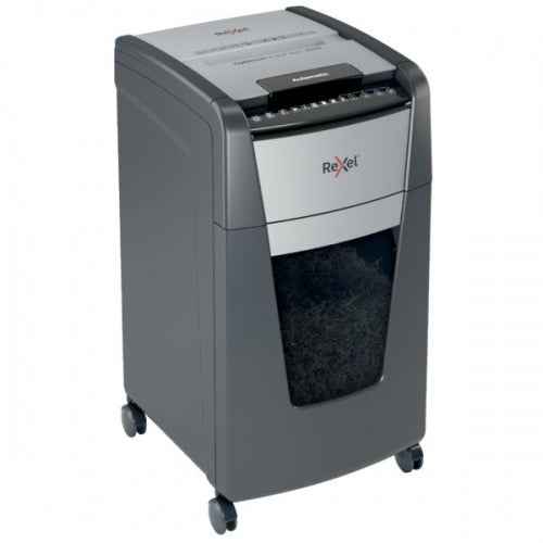 Rexel Optimum AutoFeed+ 225X Paper Shredder Cross shredding 4x25mm P-4 60 L, 55 dB, Pilka/Juoda