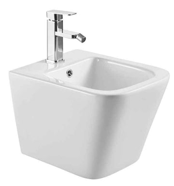 Bidet suspendu BOFY2 en porcelaine 48,5x34,5x33 cm