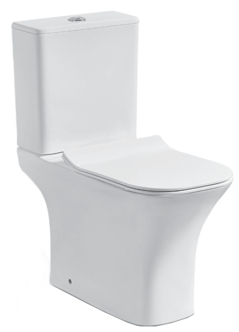 Pack WC Rimless à poser NATALIA 77x66,5x35,5 cm - avec abattant à frein de chute