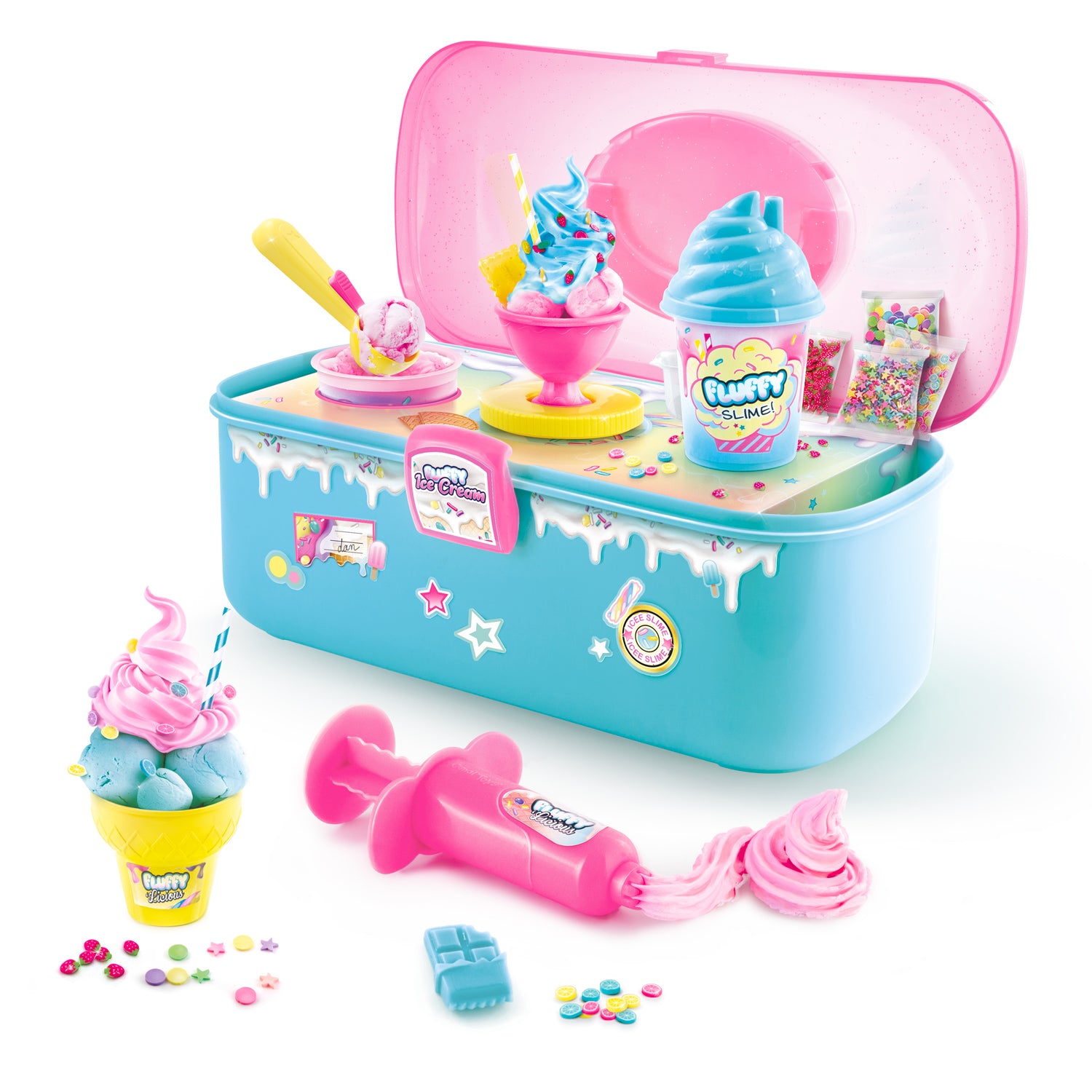 SO SLIME set Fluffy case