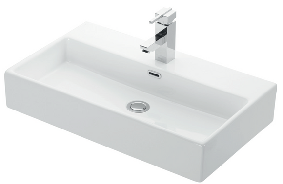 Lavabo suspendu DAPHNE rectangulaire 70x41x14 cm