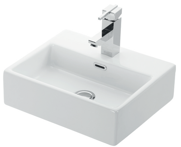 Lavabo suspendu DAPHNE rectangulaire 43x36x14 cm