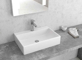 Vasque à poser rectangulaire MADIO 51,5x36x12 cm
