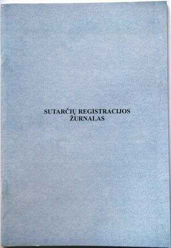 Sutarčių registravimo žurnalas, A4 (48) 0720-038