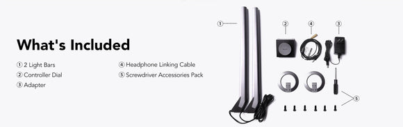 Govee H6047 Gaming Light Bars | Lampy LED | RGBIC, Wi-Fi, Alexa, Google Assistant