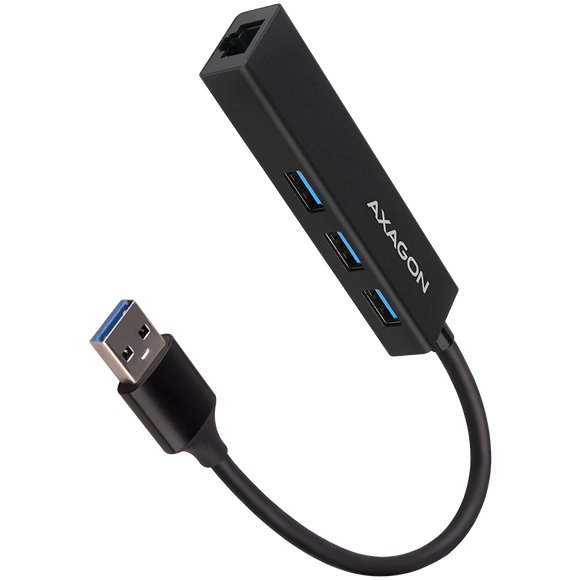 AXAGON SuperSpeed USB-A Hub and Gigabit LAN | HMA-GL3A