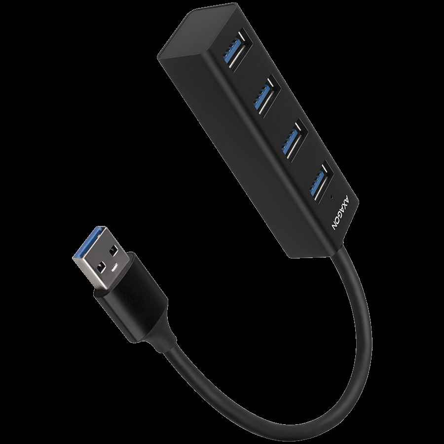 Hub AXAGON HUE-M1A 4x USB3.2 Gen 1 MINI, métal, câble USB-A 20 cm