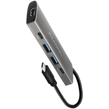 Hub multiport usb 3.2 gen 1. hdmi lecteur de carte et power delivery. câble usb-c de 20 cm.