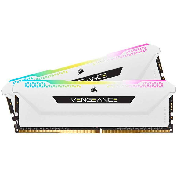 Mémoire DDR4 Vengeance RGB PRO SL 32 Go/3 600 (2 x 16 Go) blanche