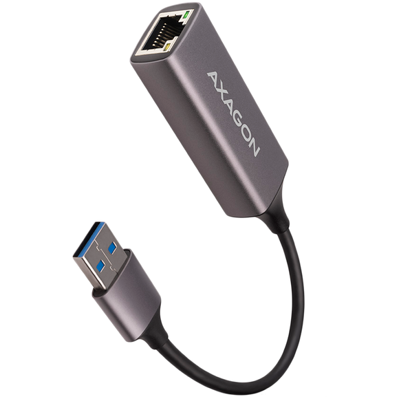AXAGON ADE-TR Type-A USB3.2 Gen 1 - Gigabit Ethernet 10/100/1000 Adapter, metal, titan grey