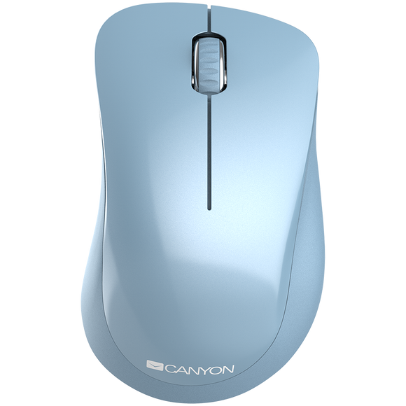 CANYON MW-11, 2.4 GHz Wireless mouse ,with 3 buttons, DPI 1200, Battery:AAA*2pcs ,Blue67*109*38mm 0.063kg