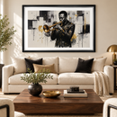 Tableau impression sur PVC TROMPETTISTE-1