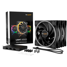 be quiet! LIGHT WINGS 140mm PWM high-speed Triple-Pack