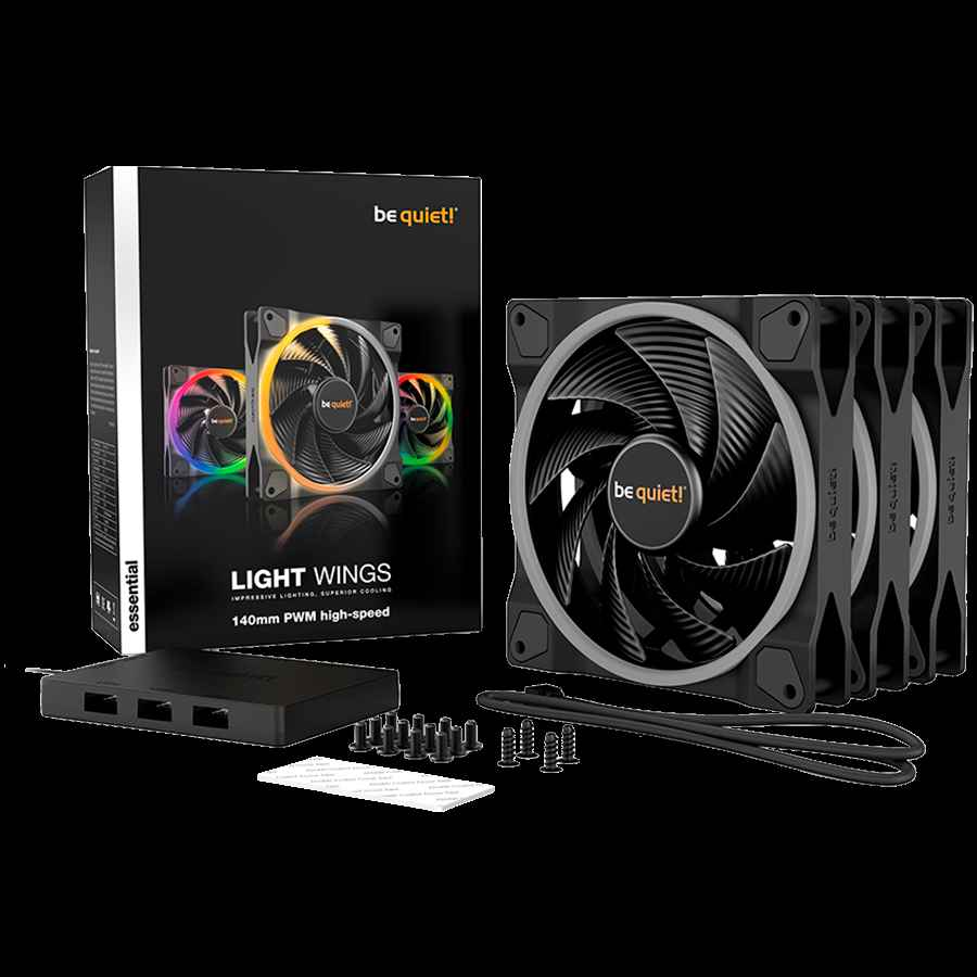 BE QUIET LIGHT WINGS 140mm PWM HSpeed 3x
