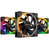 be quiet! Light Wings 120mm ARGB PWM Fan Black 3 Pack
