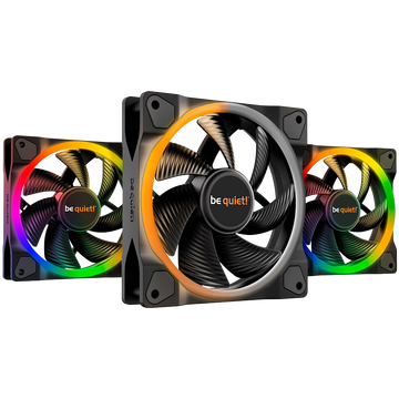 be quiet! Light Wings 120mm ARGB PWM Fan Black 3 Pack