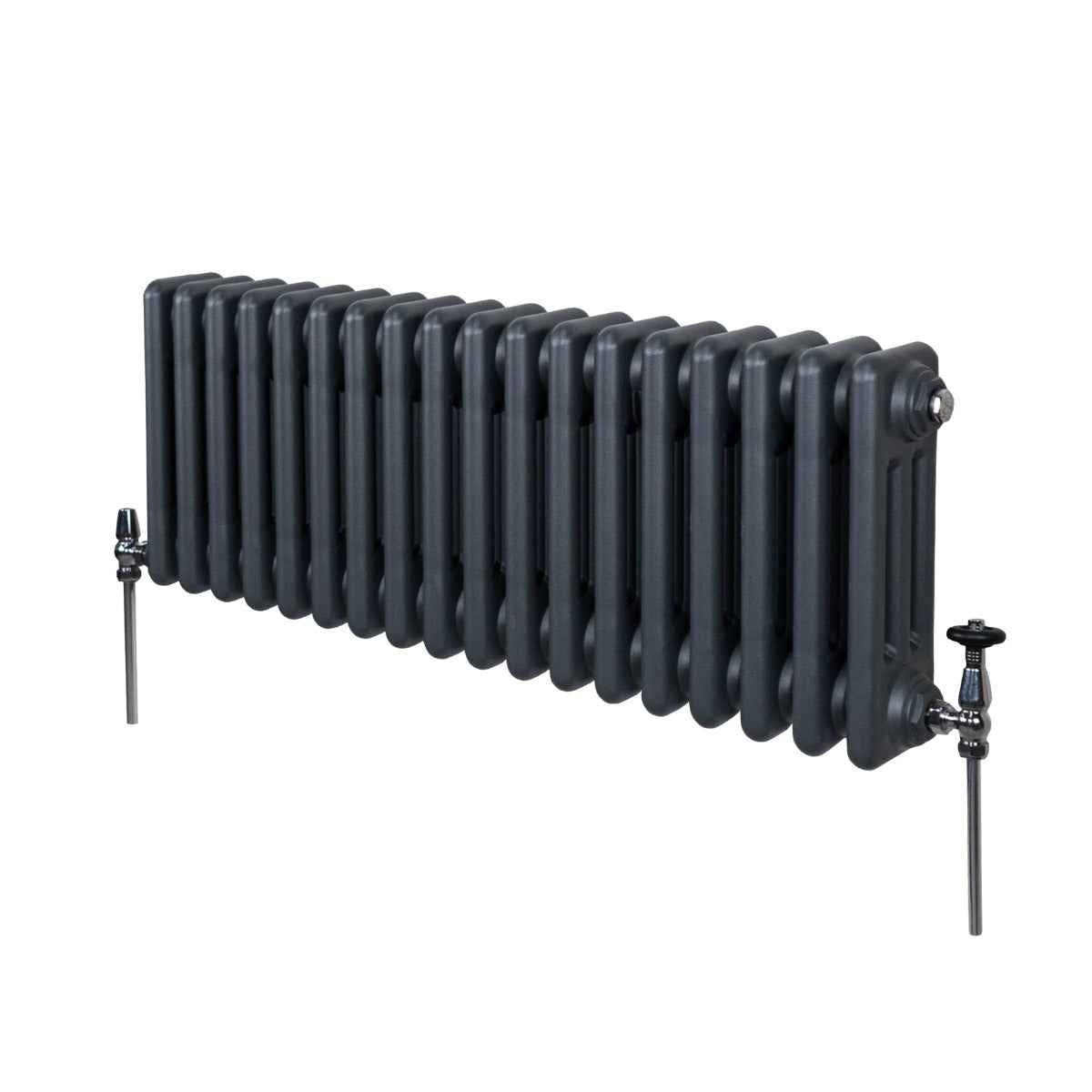 Radiateur Traditionnel à Triple Colonne – 300 x 832 mm – Gris Anthracite