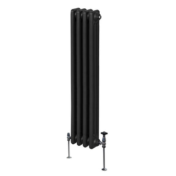 Radiateur traditionnel à triple colonne – 1500 x 202 mm – noir