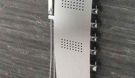 Colonne de douche hydromassante LEONORA en acier 150 cm