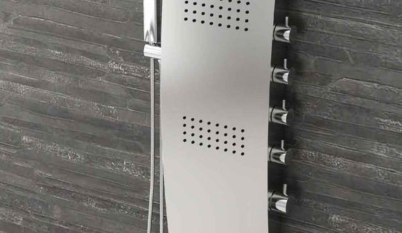 Colonne de douche hydromassante LEONORA en acier 150 cm