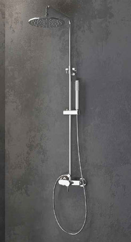 Colonne de douche chromée ARTEMIS avec douchette 119cm