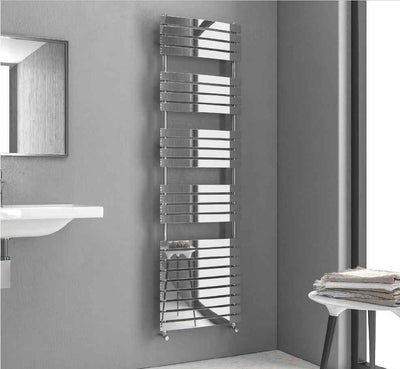 Radiateur sèche-serviette vertical PUKITA 5,4 x50 x174,2 cm en chrome
