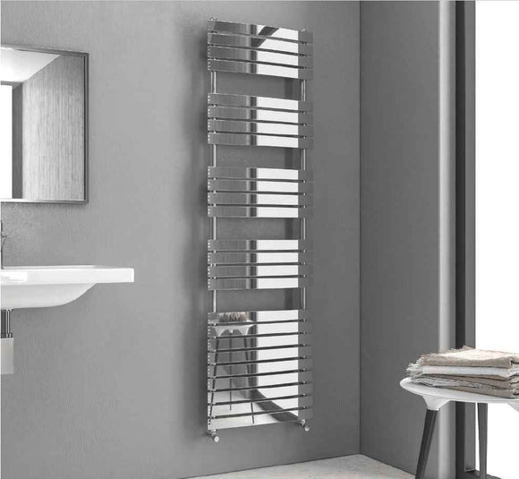 Radiateur sèche-serviette vertical PUKITA 5,4 x50 x174,2 cm en chrome