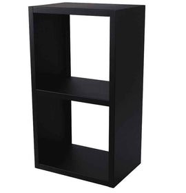 Range bûches rectangulaire LOLI en acier noir 45x30x80 cm